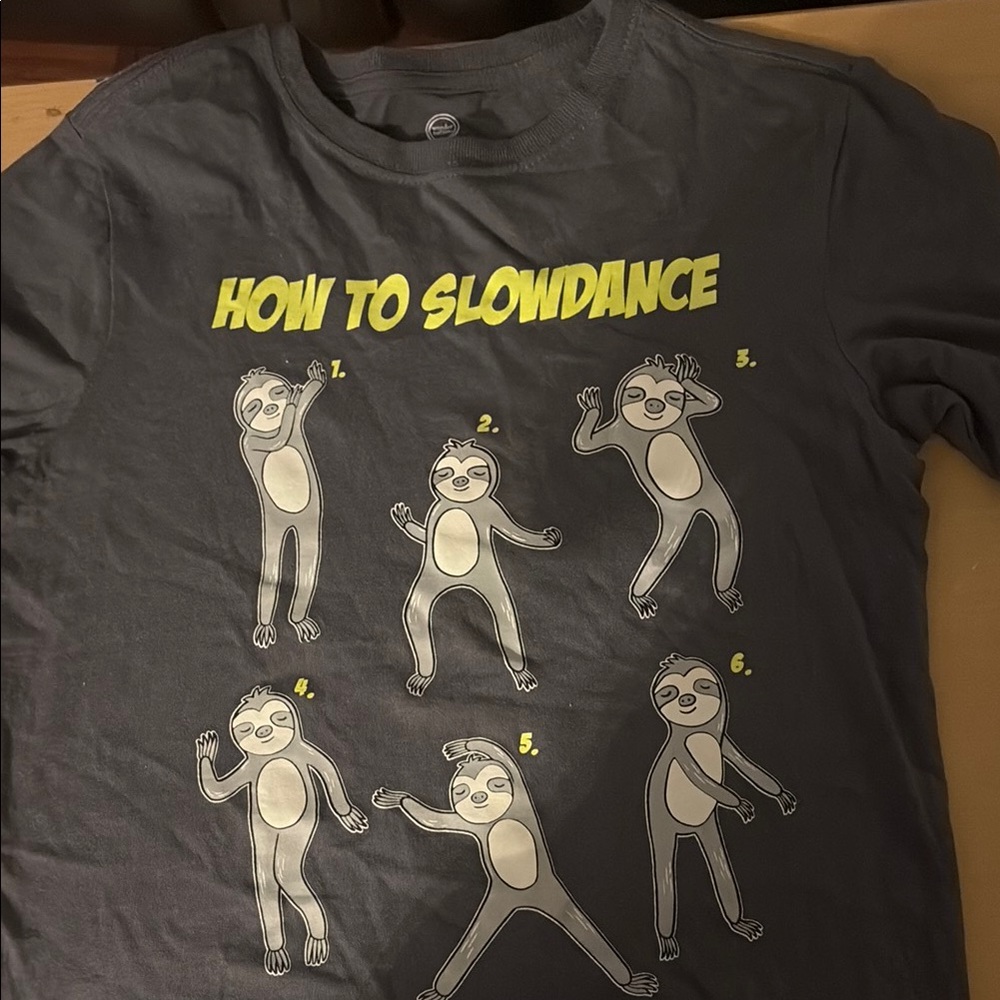 Gray Sloth Dance Kids Shirt